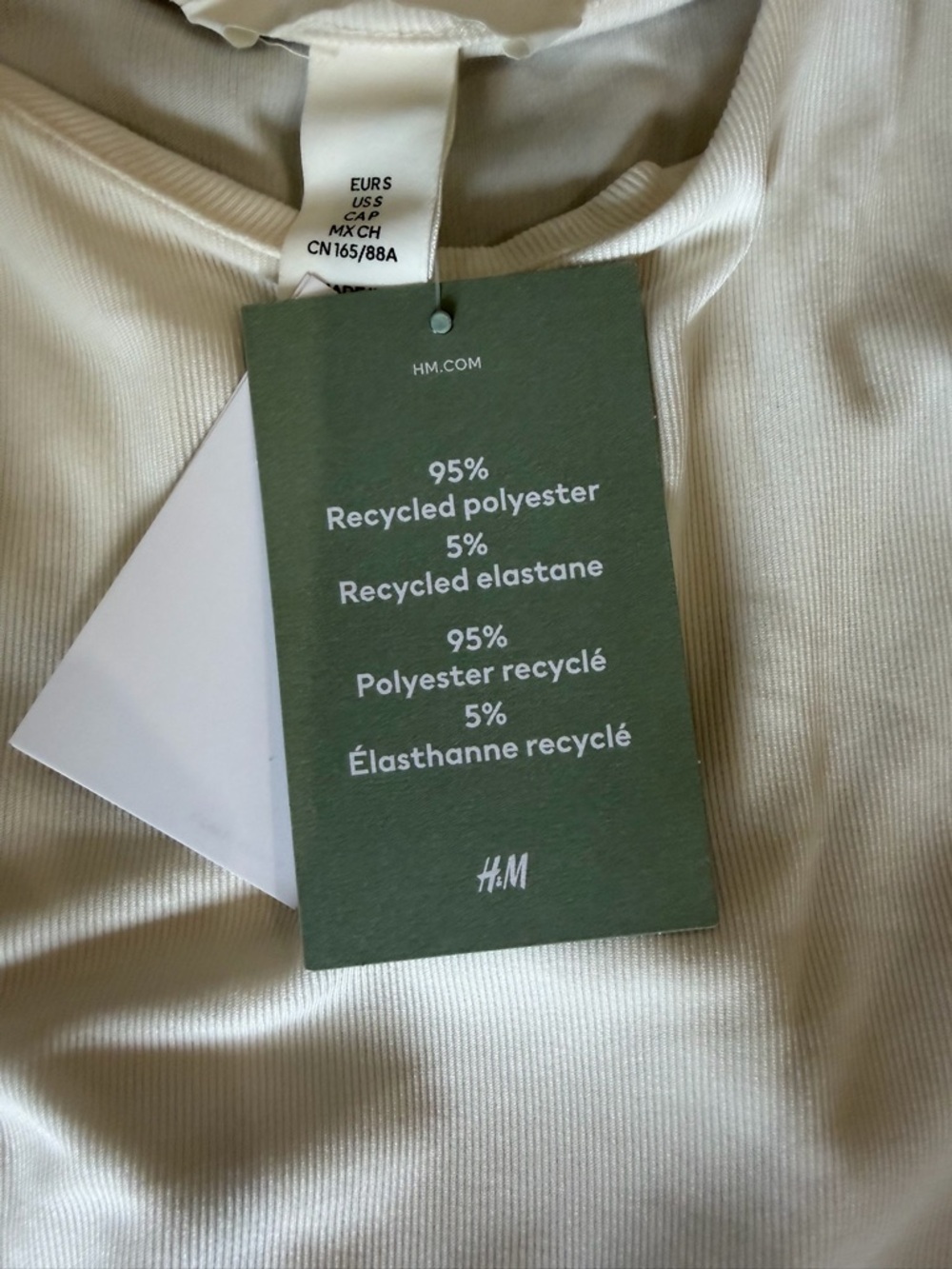H&M Long Sleeve Jersey Tops - Black, Brown, Cream - Picture 3 of 14